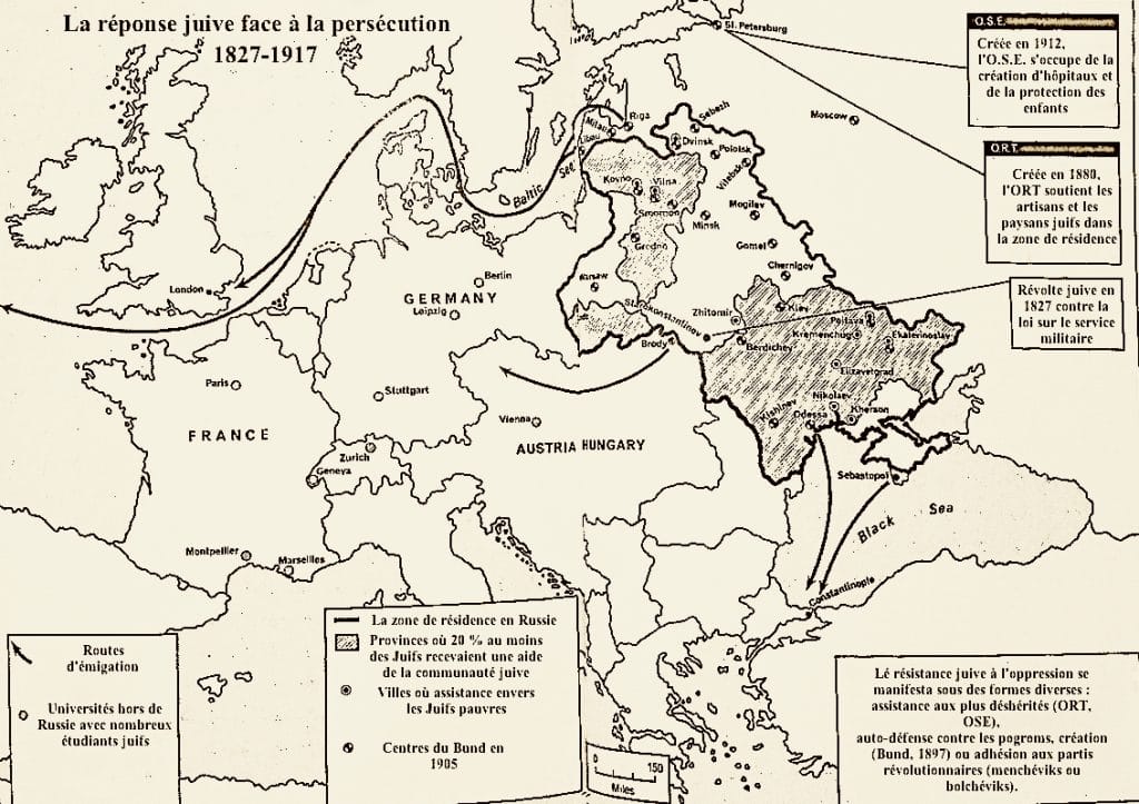 5I A1005 1 5b.11 06 carte la reponse des Juifs de Russie face persecution copie 0 MRJ MOI