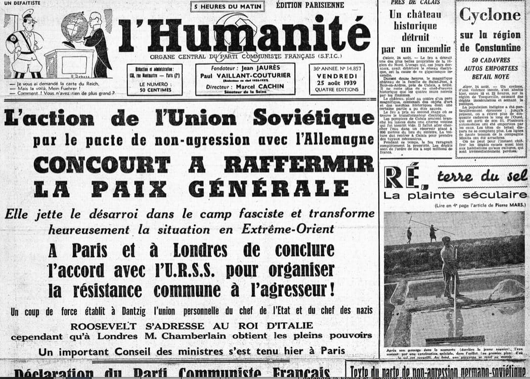 s2.pa2 .010 humanite 25aout 1939 MRJ MOI