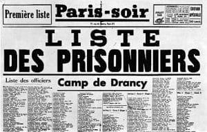 s3.pa2 .010 liste prisonniers drancy juil40 MRJ MOI