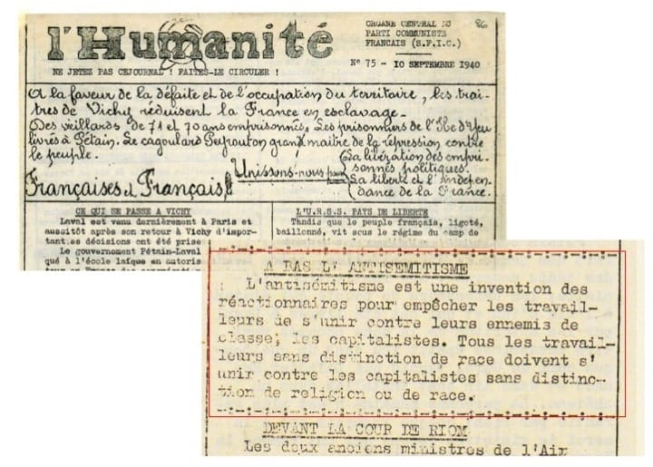 s3.pa3 .006 humanite 10sept 1940 MRJ MOI