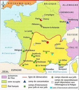 s7.pa2 .012 carte camps internement sud 1941 min MRJ MOI