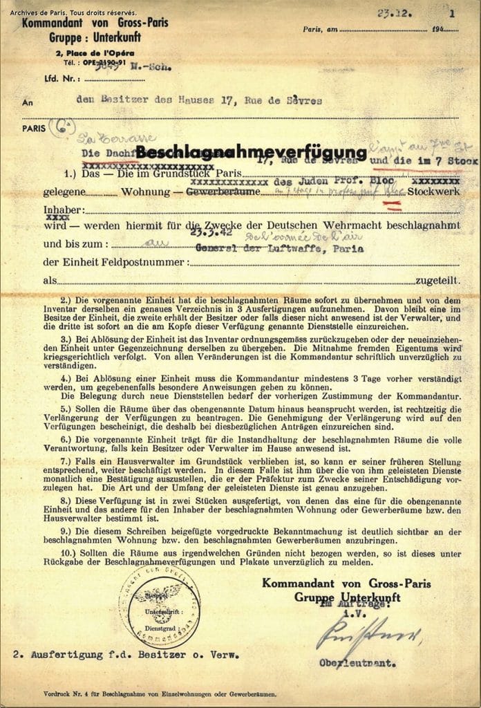 s7.pa2 .019 requisition marc bloch dec1941 min MRJ MOI