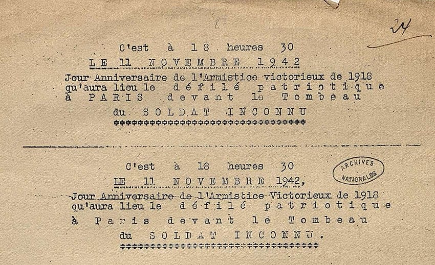 s9.pa1 .012 papillons manif 11nov 1942 min MRJ MOI